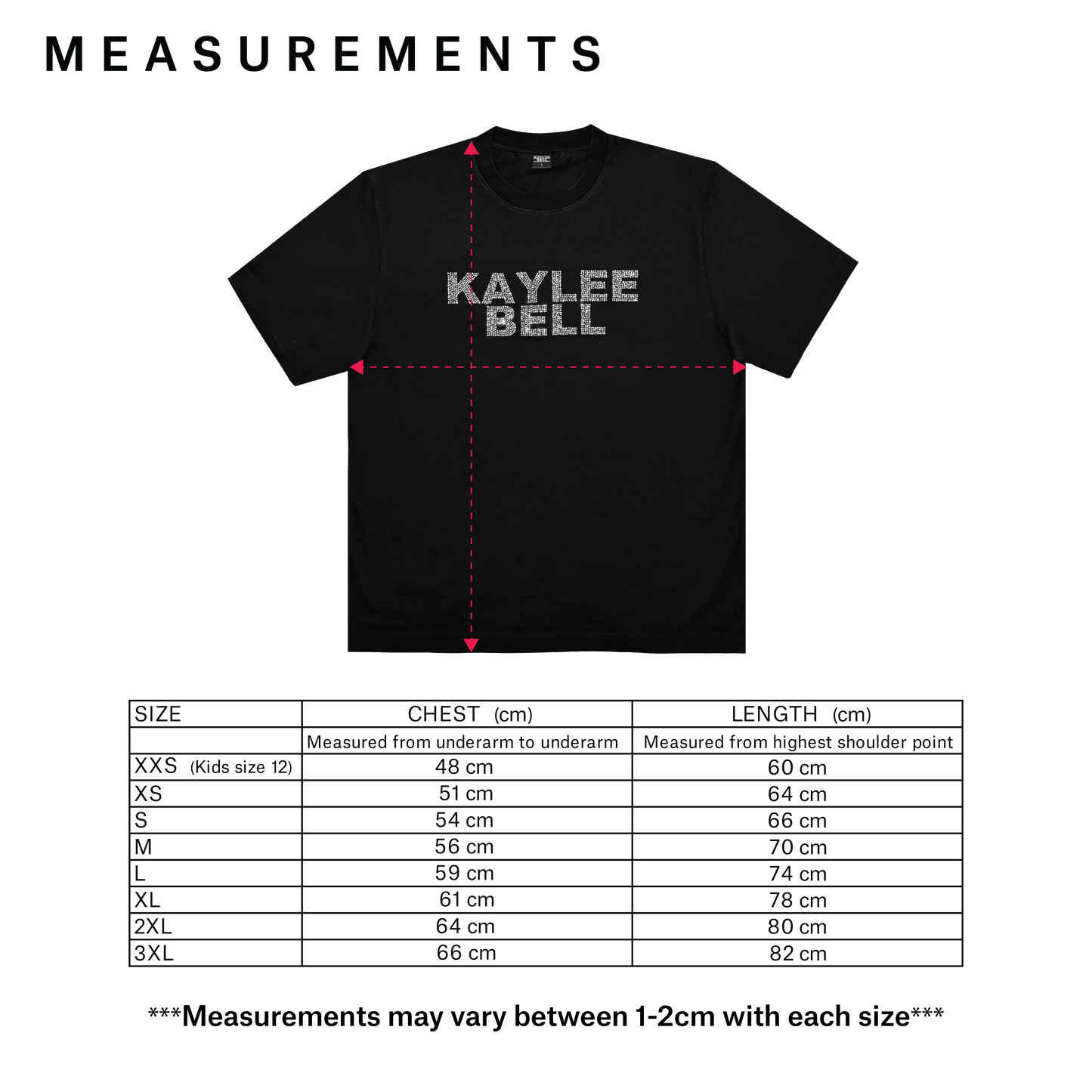 TOUR T SHIRT - BLACK