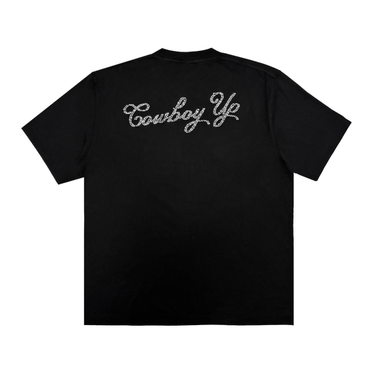 PRE-ORDER - COWBOY UP T SHIRT - BLACK