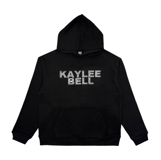 DIAMANTÉ HOODIE - BLACK