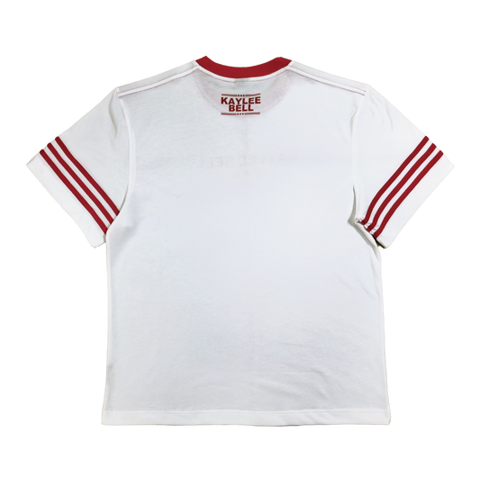 KB RINGER TEE - WHITE/RED