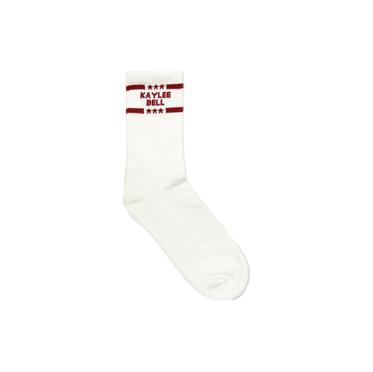 PRE-ORDER - KB CREW SOCK - WHITE